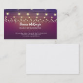 Moderne snaarlichten visitekaartje (Voorkant / Achterkant)