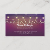 Moderne snaarlichten visitekaartje (Voorkant)