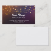 Moderne snaarlichten visitekaartje (Voorkant / Achterkant)