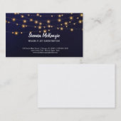 Moderne snaarlichten visitekaartje (Voorkant / Achterkant)