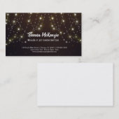 Moderne snaarlichten visitekaartje (Voorkant / Achterkant)