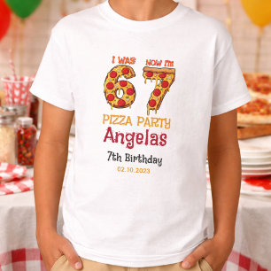 Moderne Snee Snee Jongen Zes Zeven Verjaardagsfees T-shirt