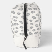 Moderne sneeuw luipaard gepersonaliseerd toilettasje (Rechts)