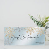 Moderne Sneeuw voor visitekaartjes (Staand voorkant)