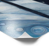 Moderne Sneeuwachtige grillige bosscène Foto Afdruk (Hoek)