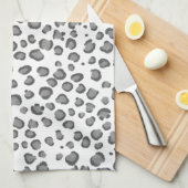 Moderne sneeuwbalpatroonafdrukken theedoek (Quarter Fold)