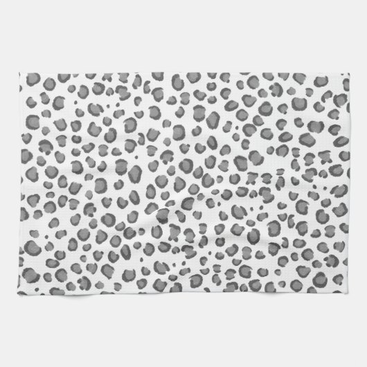 Moderne sneeuwbalpatroonafdrukken theedoek (Horizontaal)