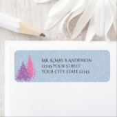 Moderne sneeuwboom - VERANDERING KLEURkerstmis Etiket (Insitu)