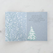 Moderne sneeuwboom - VERANDERING KLEURkerstmis Feestdagen Kaart (Binnen)