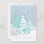 Moderne sneeuwboom - VERANDERING KLEURkerstmis Kaart (Voorkant)