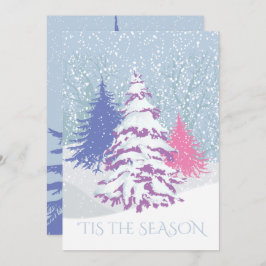 Moderne sneeuwboom - VERANDERING KLEURkerstmis Kaart