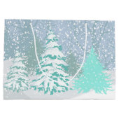 Moderne Sneeuwkerstbomen VERANDEREN van kleur Groot Cadeauzakje (Achterkant)