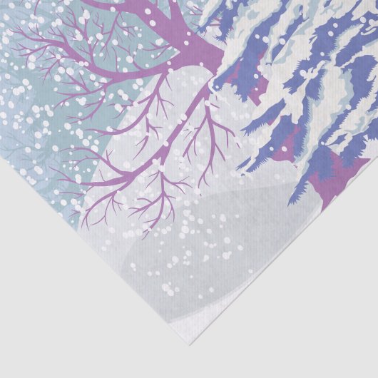 Moderne Sneeuwkerstboomkleur Tissuepapier (Detail)