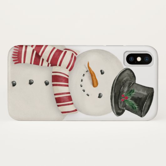 Moderne  sneeuwpop Case-Mate iPhone case (Achterkant (horizontaal))