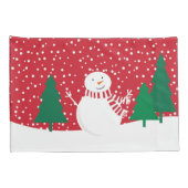 moderne sneeuwpoppen kussensloop (Achterkant-Rechts)