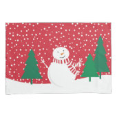 moderne sneeuwpoppen kussensloop (Voorkant-Rechts)