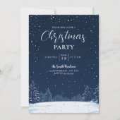 Moderne sneeuwpoppenkast voor winterkerstfeest kaart (Voorkant)