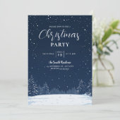 Moderne sneeuwpoppenkast voor winterkerstfeest kaart (Staand voorkant)