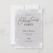 Moderne sneeuwpoppenkast voor winterkerstfeest kaart (Voorkant)