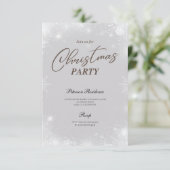 Moderne sneeuwpoppenkast voor winterkerstfeest kaart (Staand voorkant)