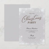 Moderne sneeuwpoppenkast voor winterkerstfeest kaart (Voorkant / Achterkant)