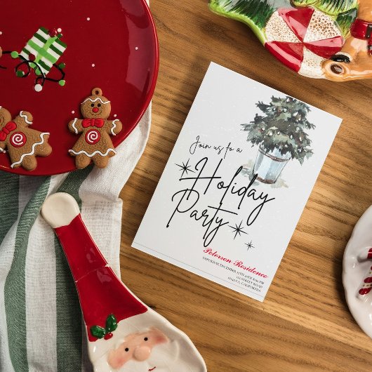 Moderne sneeuwpoppenkast voor winterkerstfeest kaart