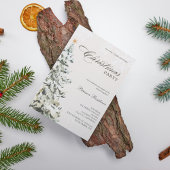 Moderne sneeuwpoppenkast voor winterkerstfeest kaart