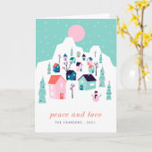 Moderne sneeuwval in het noordelijk wintergebied kaart (Gele Bloem)