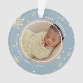 Moderne Sneeuwvlok 2 Foto's Ornament