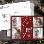 Moderne Sneeuwvlok 4 Familie Afbeeldingen Kerst 20 Feestdagenkaart<br><div class="desc">Vier het vakantieseizoen met ons "Modern Snowflake 4 Family Afbeeldingen Christmas 2023 Holiday Briefkaart", een stijlvolle en handige manier om uw hartelijke wensen te versturen. Dit briefkaart combineert prachtig klassieke en moderne designelementen, met vier familiefoto's, waaronder een hartverwarmend moment tussen moeder en dochter, om de essentie van saamhorigheid over te...</div>