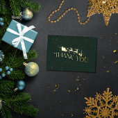 Moderne Sneeuwvlok Folie Kerst Dankkaart Uitnodiging