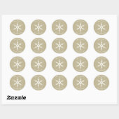 Moderne sneeuwvlok gepersonaliseerde Sticker (Vel)