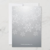 Moderne Sneeuwvlok Neutral Baby shower Invitation Kaart (Achterkant)