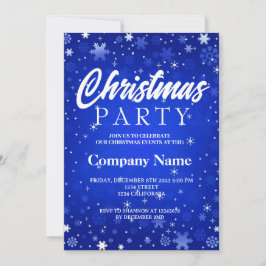 Moderne sneeuwvlok witte kerstfeest blauw kaart