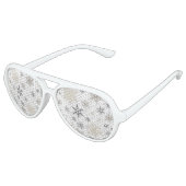 moderne sneeuwvlokken aviator zonnebril (Gekanteld)