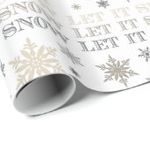 moderne  sneeuwvlokken cadeaupapier (Rol Hoek)