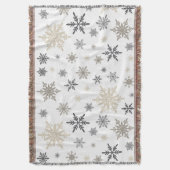 moderne  sneeuwvlokken deken (Voorkant Verticaal)