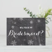 Moderne sneeuwvlokken in de winter kaart (Staand voorkant)