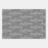 Moderne sneeuwvlokken kerstsneeuw Snowflake roze Inpakpapier Vel (Voorkant)