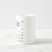 moderne sneeuwvlokken porselein kop (Voorkant)