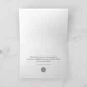 Moderne sneeuwvlokken sneeuw op blauwe feestelijke kaart (Binnen)