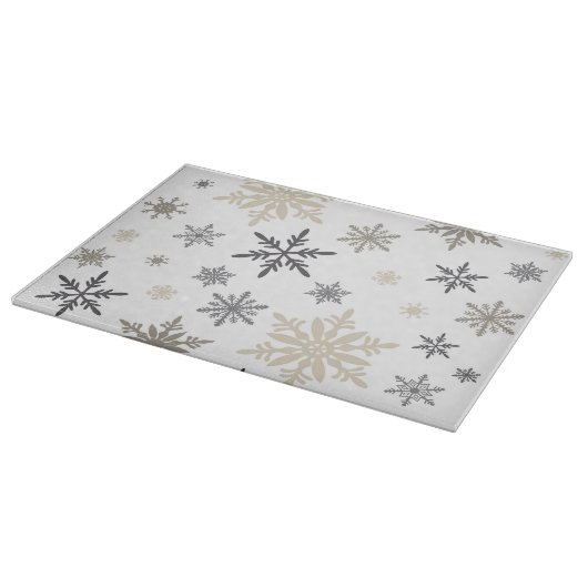 moderne  sneeuwvlokken snijplank (Hoek)