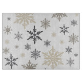 moderne  sneeuwvlokken snijplank (Voorkant)