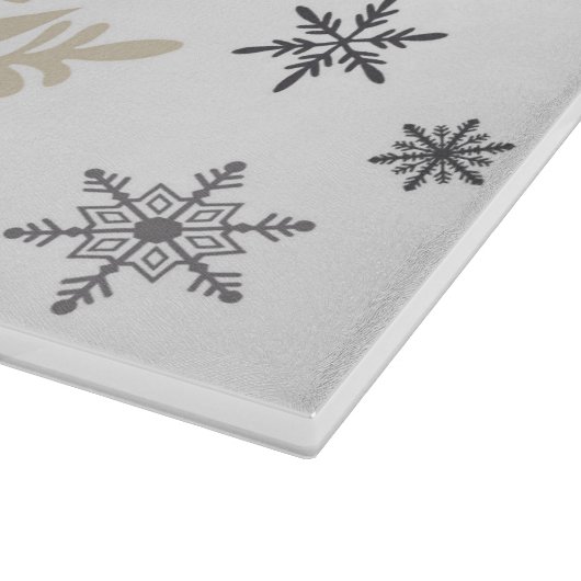 moderne sneeuwvlokken snijplank (Hoek)
