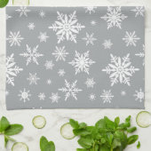 moderne  sneeuwvlokken theedoek (Gevouwen)