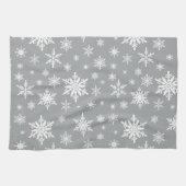 moderne  sneeuwvlokken theedoek (Horizontaal)