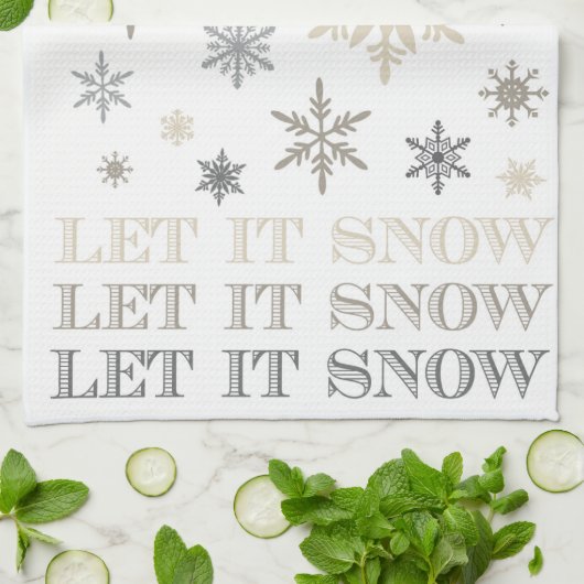 moderne  sneeuwvlokken theedoek (Gevouwen)