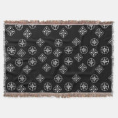 Moderne sneeuwvlokken uit het midden van de eeuw deken (Voorkant)