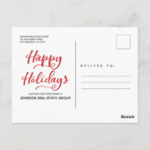 Moderne sneeuwvlokken | uitnodiging voor een feest (Achterkant)