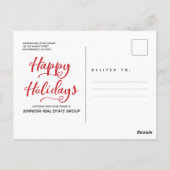 Moderne sneeuwvlokken | uitnodiging voor een feest (Achterkant)